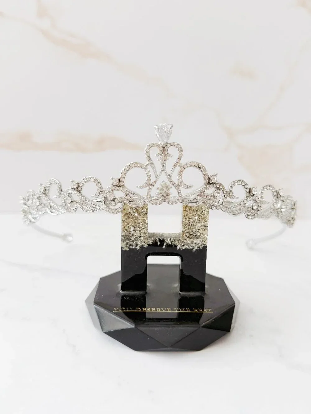 Silver Zirconia Crystal Tiara, Kids Pageant Crown, Flower Girl Tiara